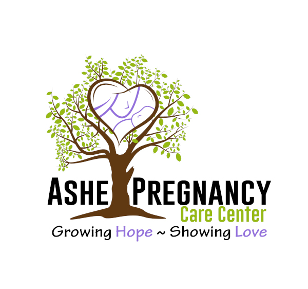 Ashe Pregnancy Logo Purple Green 600